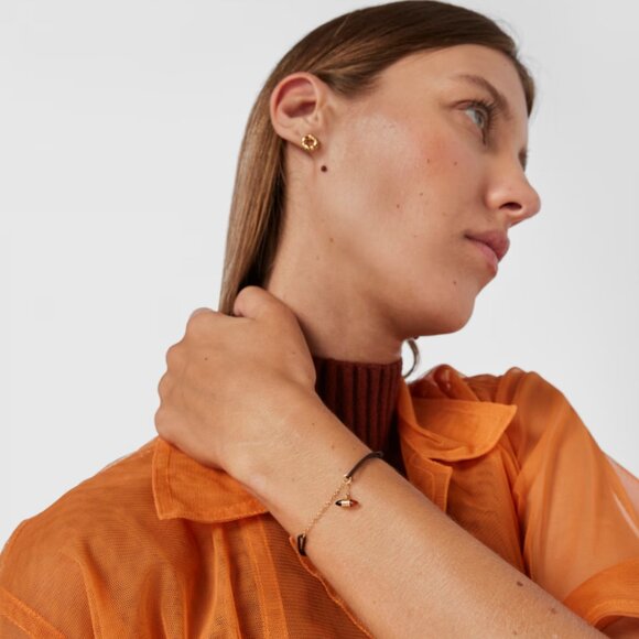 Tous Nylon and gold Lure Bracelet with carnelian and onyx - Picture 4 of 5